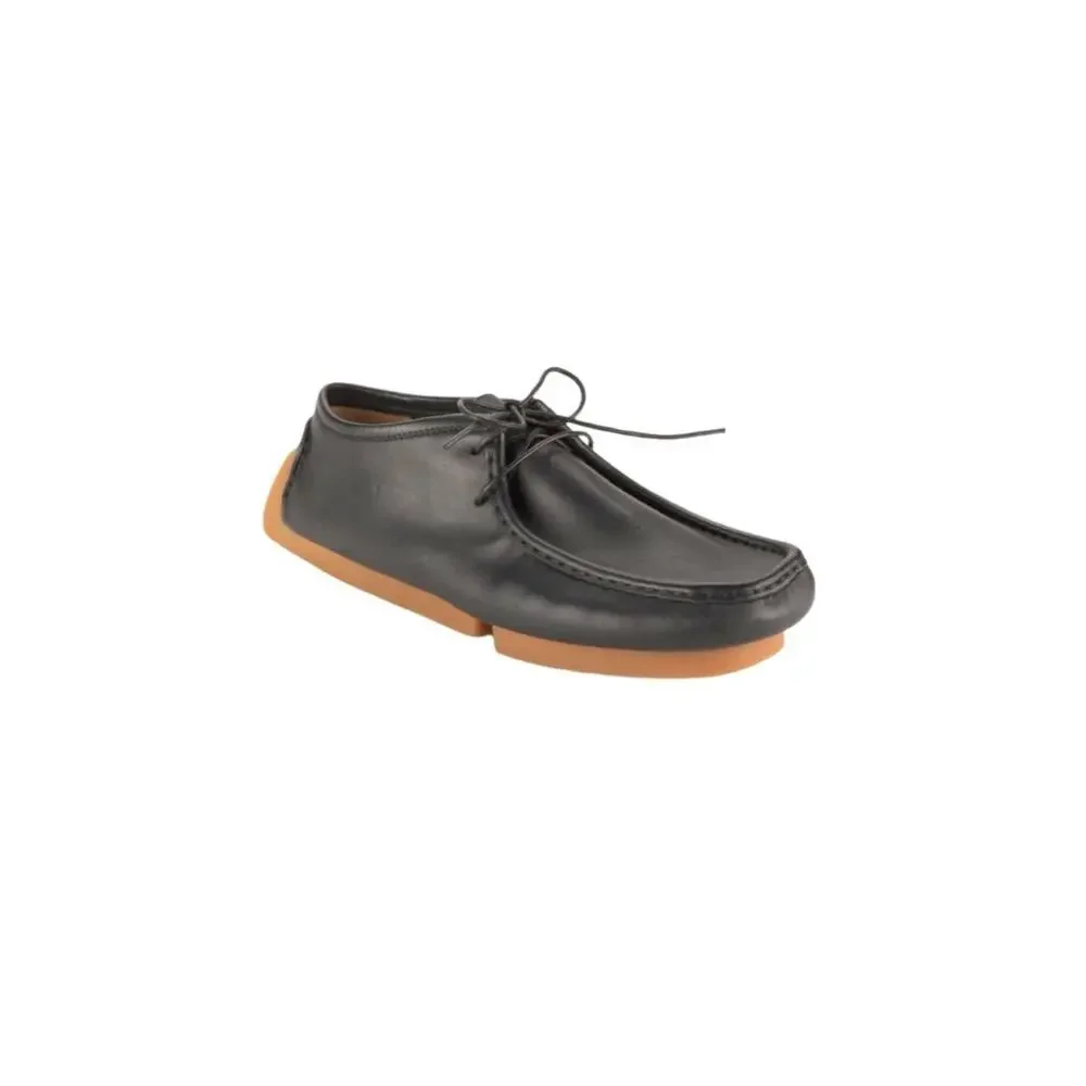 $850 NIB Men's Bottega Veneta Black Leather Driving Chukka Shoes Size 41(8)